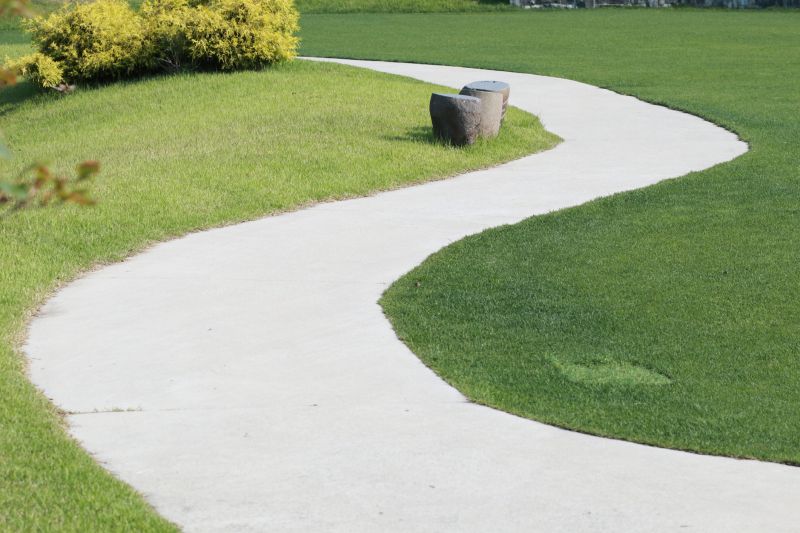 Curved Concrete Pathways