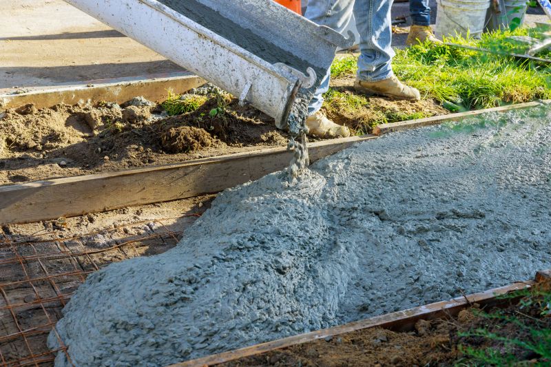 Pouring Concrete for Sidewalks